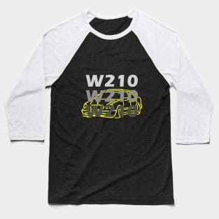 Mercedes W210 sketch grey yellow simple Baseball T-Shirt